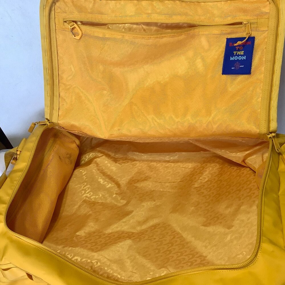 Baboon to the Moon Waterproof Large Travel Duffel Bag Yellow 22" x 14" x 9" - Picture 10 of 12
